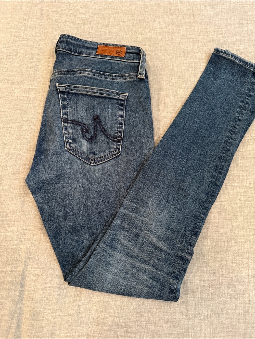 Ag Adriano Goldschmied Women’s Skinny Jeans - Medium Blue
